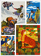 Серия открыток с произведениями художника Григория Эйдинова